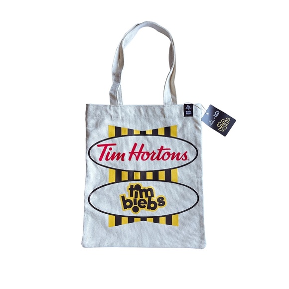 Tim Biebs Justin Bieber LIMITED EDITION Tim Hortons Collab Tote Bag - Picture 1 of 2